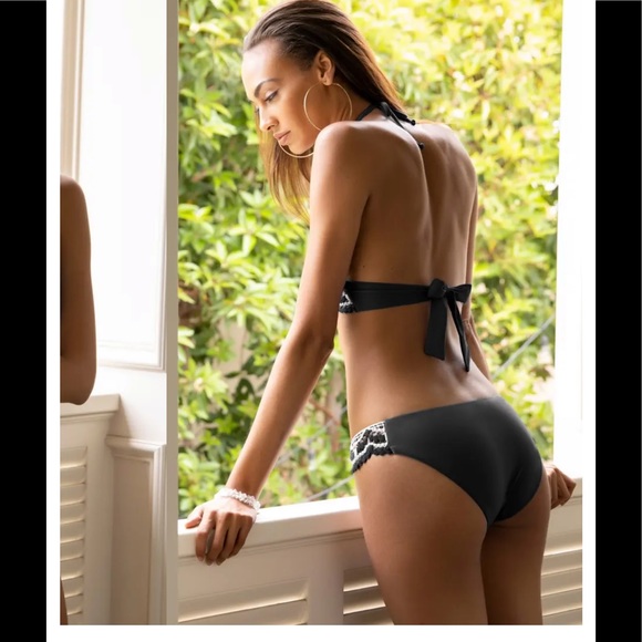 🆕NWT 2 PC BECCA Delilah Crochet Bikini Top + Bottom - Picture 2 of 16